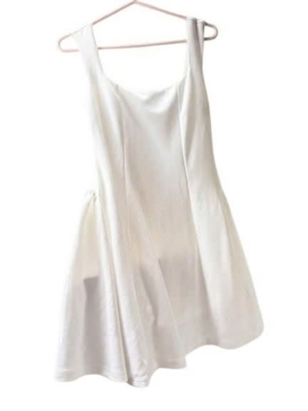 Chic White Sleeveless A-Line Mini Dress